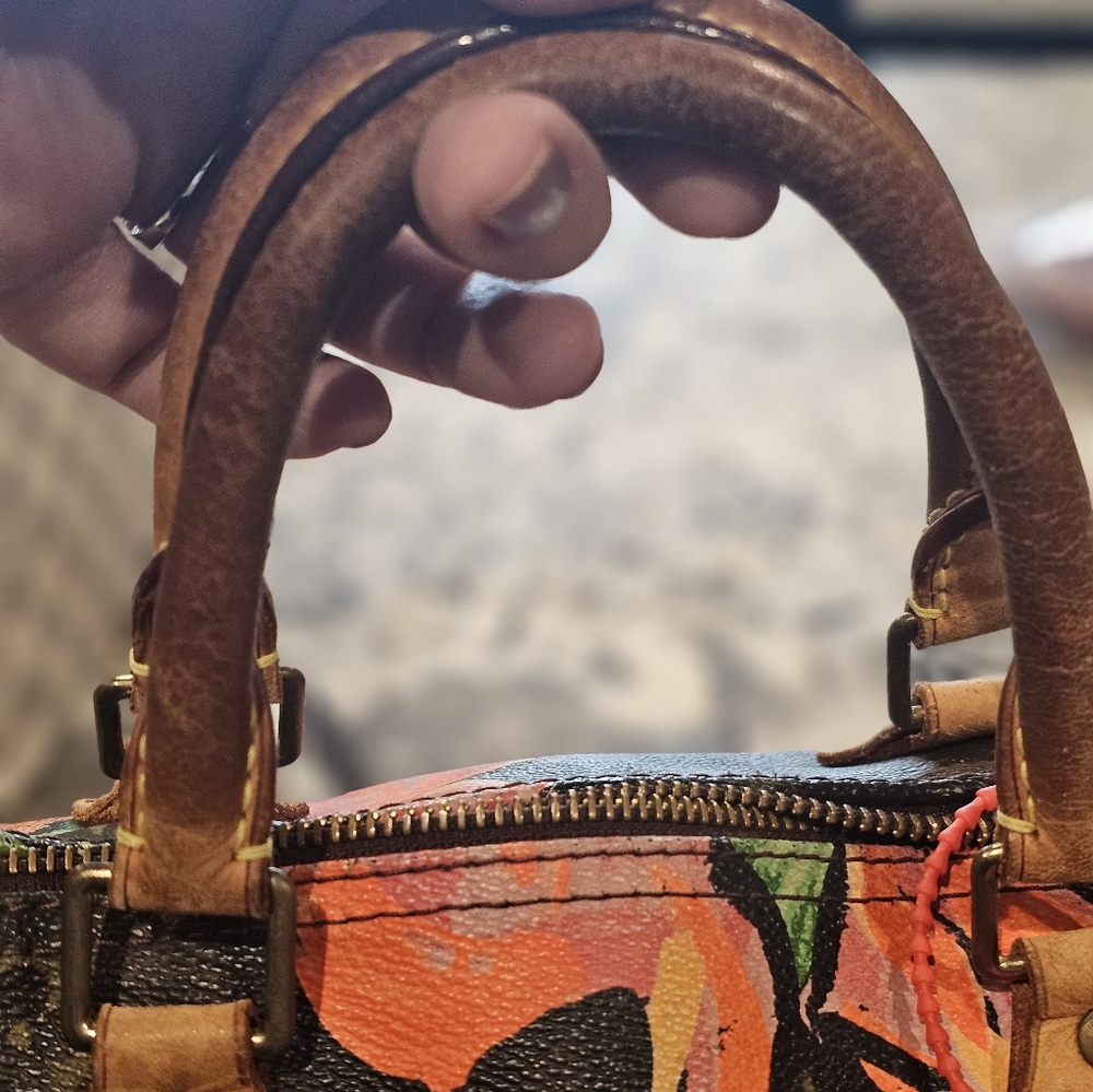 LV speedy 30 with roses - Picture 8 of 10
